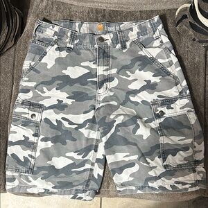 Gray Camo Men's Carhartt Shorts